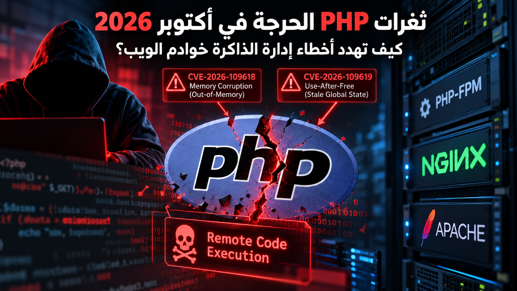 ثغرات PHP الحرجة في أكتوبر 2026: كيف تهدد أخطاء إدارة الذاكرة خوادم الويب